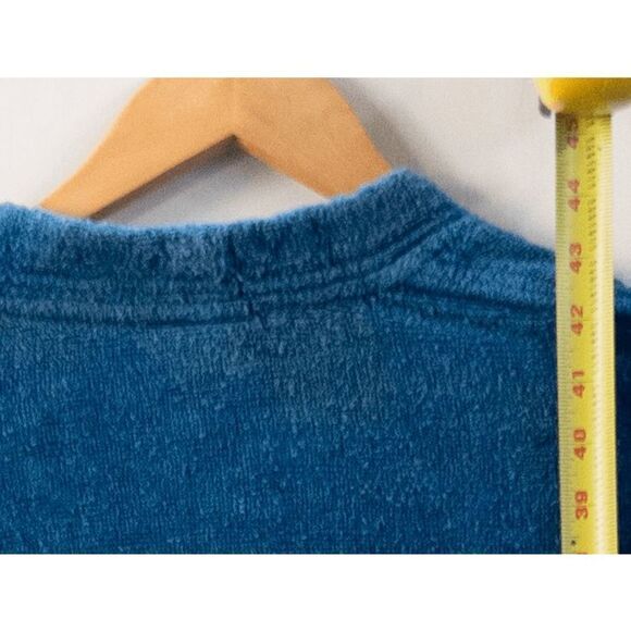 Vintage Metro Goldwyn Mayer Movie Studios Logo Blue Bathrobe One Size Fits All - Picture 4 of 10